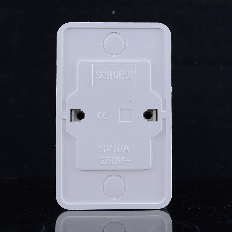 250V 16A európai szabvány német francia jack fehér külső falra szerelhető porálló aljzat kombinációs ABS égésgátló