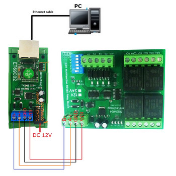 RS485 Modbus RTU TCP към Ethernet мрежа UDP TCP клиентски сървър MQTT конвертор Сериен порт сървър за PLC PTZ камера