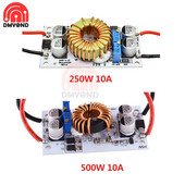 DC DC feszültség átalakító CC CV Boost átalakító DC-DC Step Up 250W 500W 10A tápegység állítható modul DC10V-40V DC8.5V-48V
