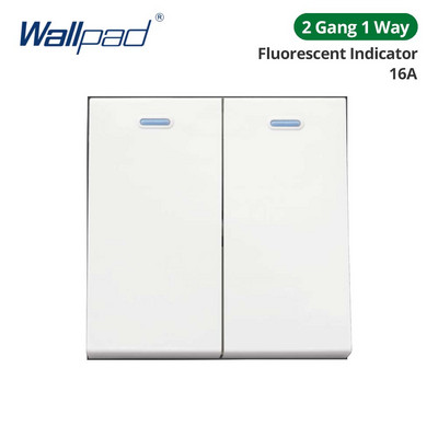 Tapeta, biely akrylový panel so zlatým okrajom, nástenný spínač, funkčné tlačidlo, iba pre domácich majstrov, kombinácia 52*52 mm