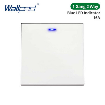 Tapeta, biely akrylový panel so zlatým okrajom, nástenný spínač, funkčné tlačidlo, iba pre domácich majstrov, kombinácia 52*52 mm