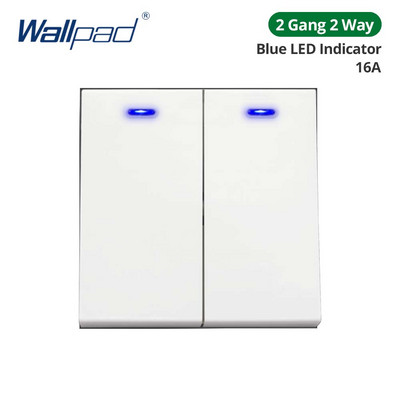 Tapeta, biely akrylový panel so zlatým okrajom, nástenný spínač, funkčné tlačidlo, iba pre domácich majstrov, kombinácia 52*52 mm