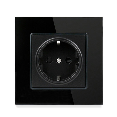 Priză USB de perete Minitiger, panou stil nou, priză dormitor, AC 110V-250V 16A încorporat în perete, priză dublă USB standard UE