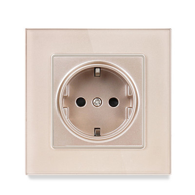 Priză USB de perete Minitiger, panou stil nou, priză dormitor, AC 110V-250V 16A încorporat în perete, priză dublă USB standard UE