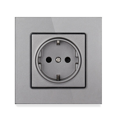 Priză USB de perete Minitiger, panou stil nou, priză dormitor, AC 110V-250V 16A încorporat în perete, priză dublă USB standard UE