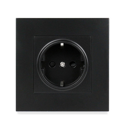 Priză USB de perete Minitiger, panou stil nou, priză dormitor, AC 110V-250V 16A încorporat în perete, priză dublă USB standard UE