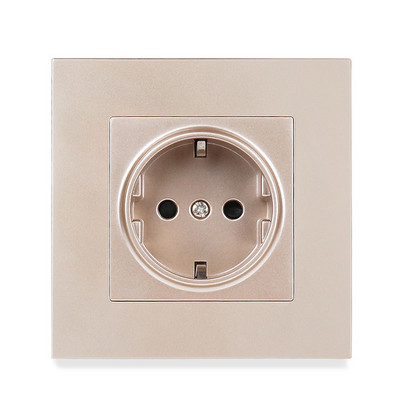 Priză USB de perete Minitiger, panou stil nou, priză dormitor, AC 110V-250V 16A încorporat în perete, priză dublă USB standard UE