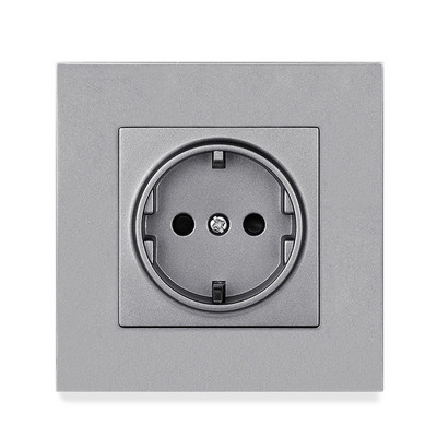 Priză USB de perete Minitiger, panou stil nou, priză dormitor, AC 110V-250V 16A încorporat în perete, priză dublă USB standard UE