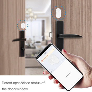 2X Tuya Zigbee αισθητήρας πόρτας και παραθύρου Έξυπνος αυτοματισμός σπιτιού Ασφάλεια Smartlife App Alarm Remote Push σε πραγματικό χρόνο