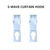 Cârlig de capăt pentru perdea cu undă S pentru Dooya tuya, personalizabil, super destul de electric, cârlig din plastic pentru tijă de cortină, 2 buc.