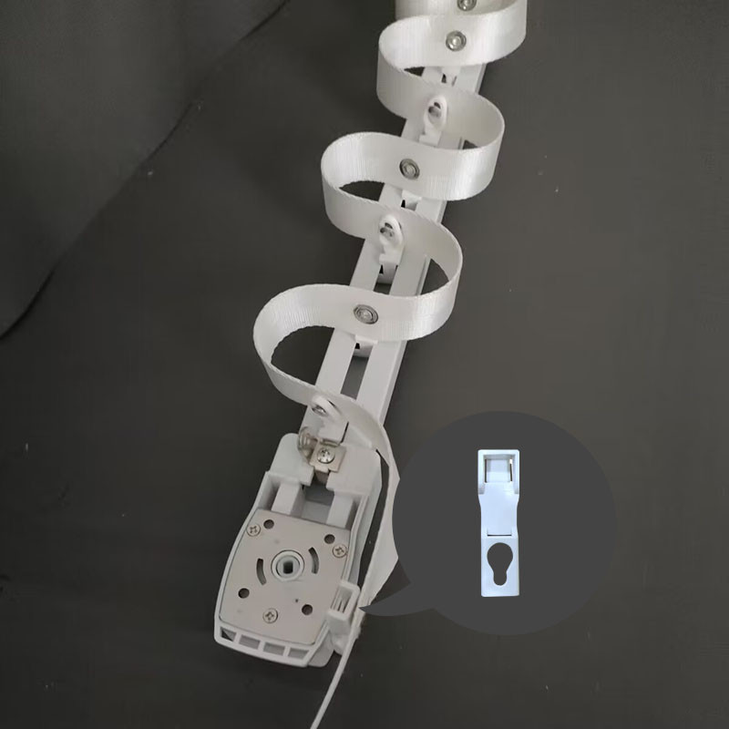 Cârlig de capăt pentru perdea cu undă S pentru Dooya tuya, personalizabil, super destul de electric, cârlig din plastic pentru tijă de cortină, 2 buc.