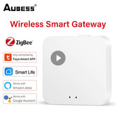 Aubess Tuya ZigBee Smart Gateway Hub Smart Home Bridge Smart Life APP belaidis nuotolinio valdymo pultelis veikia su Alexa Google Home