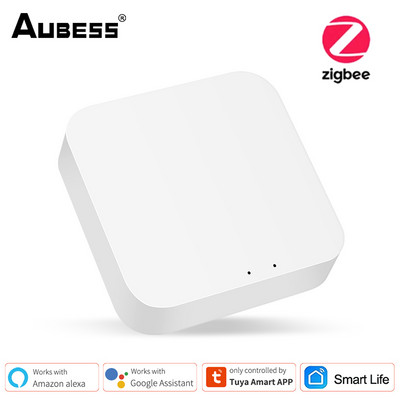 Aubess Tuya ZigBee Smart Gateway Hub Smart Home Bridge Smart Life APP belaidis nuotolinio valdymo pultelis veikia su Alexa Google Home