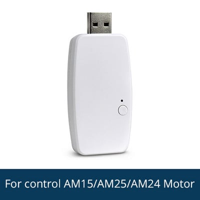 Blindsmart Tuya Inteligentný Wifi USB adaptér pre Am15 RF motor rolety ovládaný aplikáciou Mini dizajn Inteligentný motor závesu