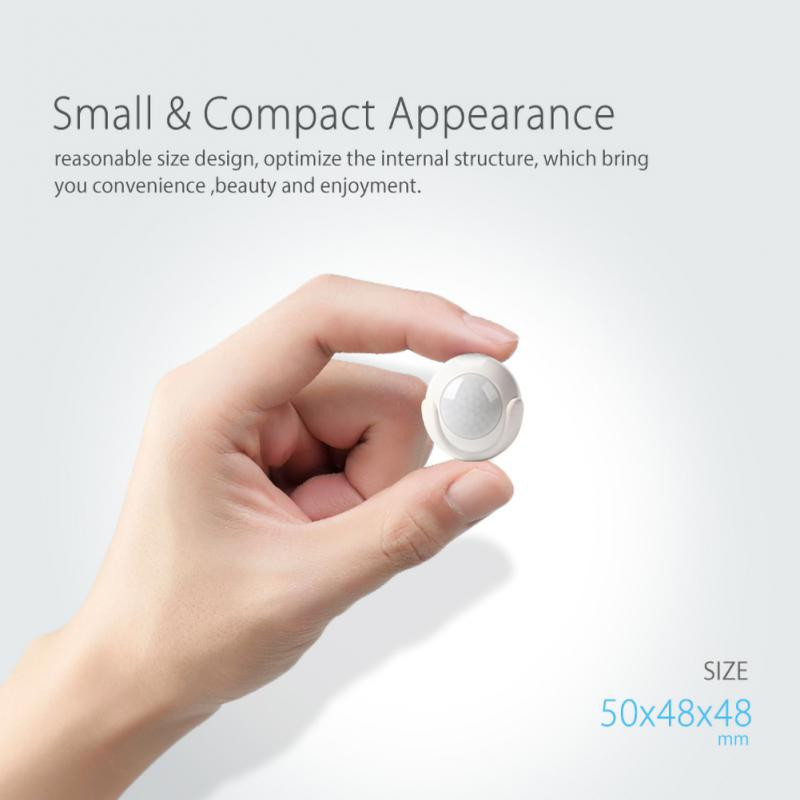 CORUI WiFi Smart PIR mozgásérzékelő érzékelő érzékelő távirányító kompatibilis az IFTTT-vel hangvezérléshez, nincs hub SmartLink