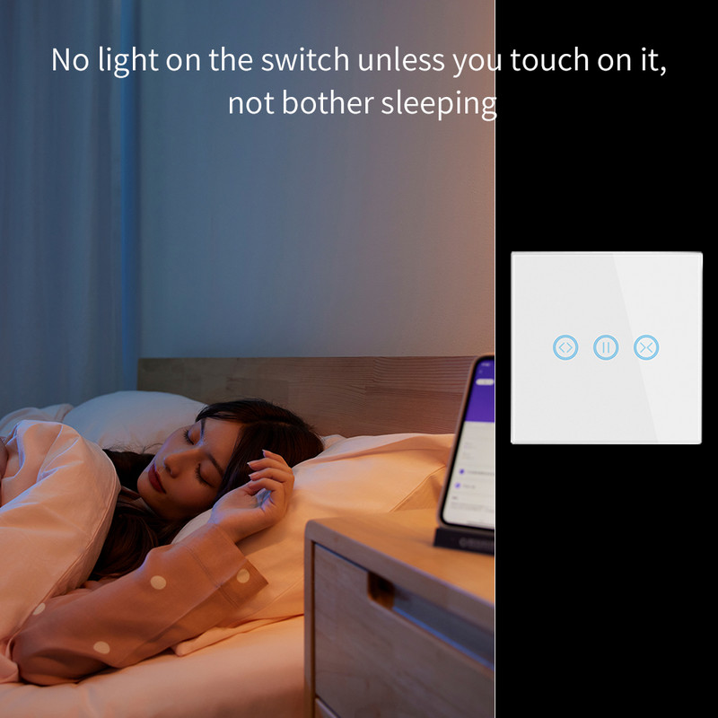 WiFi Tuya Zavjese Prekidač za rolete Prekidači za rolete Električni motor Prekidači Dodirna ploča Bežični daljinski upravljač Google Home Alexa