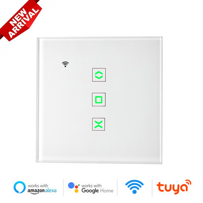 Tuya Inteligentný WiFi spínač roletových žalúzií pre elektrický motor záclon, diaľkové ovládanie pomocou aplikácie, časovanie Google Home Alexa Siri Command