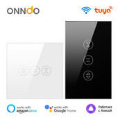 ONNDO Tuya WiFi viedais aizkaru slēdzis ES/ASV viedās mājas rullīšu slēģi elektriskās motora žalūzijas darbojas Alexa, Google Home