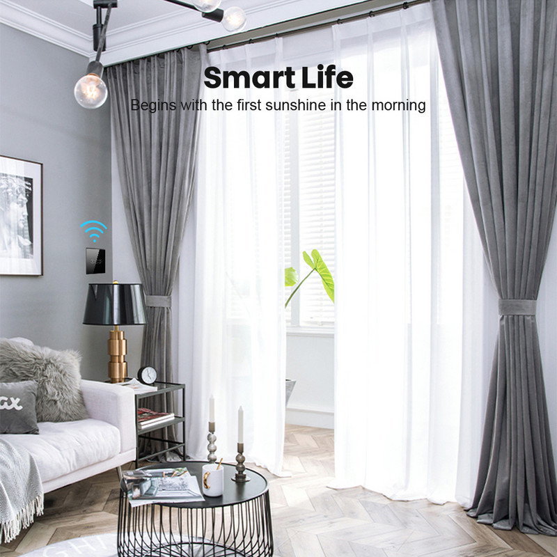 ONNDO Tuya WiFi viedais aizkaru slēdzis ES/ASV viedās mājas rullīšu slēģi elektriskās motora žalūzijas darbojas Alexa, Google Home