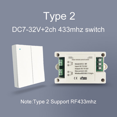 Διακόπτης κουρτίνας eWeLink Wifi για μοτέρ DC/AC Ελεγκτής WIFI 433MHZ Ασύρματο τηλεχειριστήριο Εργαστείτε με τον βοηθό Google και την Alexa