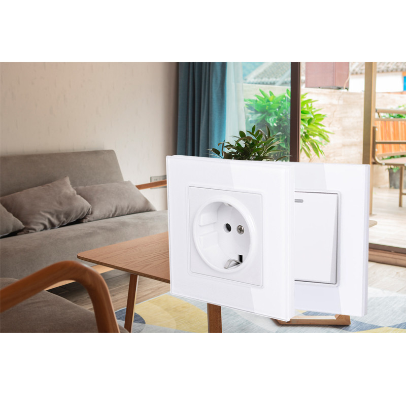 COSWALL C1 E20 X2 L1 S08 Balts ES ASV UK Itālijas Čīles universālā ligzda Type-C USB lādētājs Ūdensizturīgs vāks Audio izejas modulis DIY