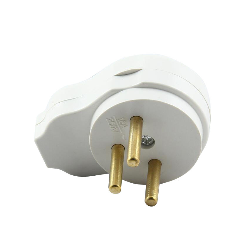 3 kontaktu Izraēlas kontaktdakšas ligzda vīriešu dzimuma elektriskais savienotāja spraudnis 16 A 250 V strāvas vada savienotājs, noņemams strāvas spraudnis