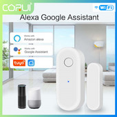 CORUI Tuya WiFi Senzor inteligent de ușă Senzor de fereastră Detector de alarmă magnetică Dispozitive pentru casă inteligentă Senzor de viață inteligentă Alexa Google Home