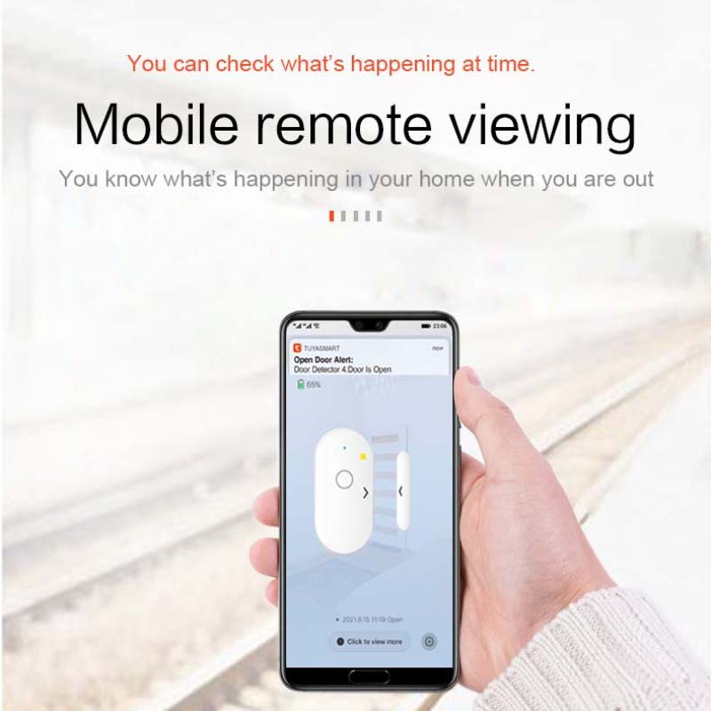 CORUI Tuya WiFi Senzor inteligent de ușă Senzor de fereastră Detector de alarmă magnetică Dispozitive pentru casă inteligentă Senzor de viață inteligentă Alexa Google Home