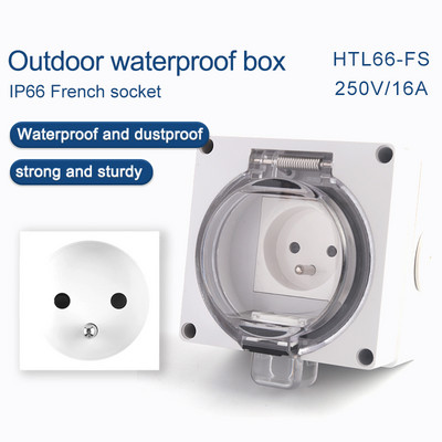 Ευρωπαϊκή Ένωση Γερμανία/Αμερικανικό Πρότυπο/Γαλλικό Πρότυπο/Βρετανικό Πρότυπο πρίζα ρεύματος αδιάβροχη πρίζα τοίχου εξωτερικού χώρου 16A 250V