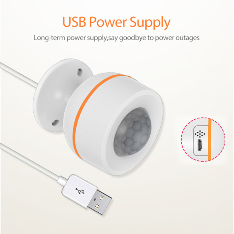 CORUI Tuya ZigBee PIR Motion Beépített érzékelő Vezeték nélküli passzív infravörös érzékelő Burgla Smart Home Gadgets APP távirányító