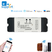eWeLink WiFi întrerupător inteligent pentru perdea RF433Mhz control fără fir DIY rulouri cu motor electric AC ușă de garaj AC 110V 220V 10A