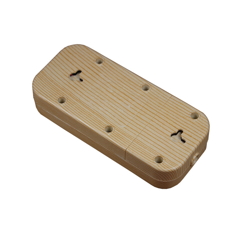 2019 új design 2 aljzat európai 5V 2A USB bővítő aljzat usb kimenet LLEW-02 fa fa szín