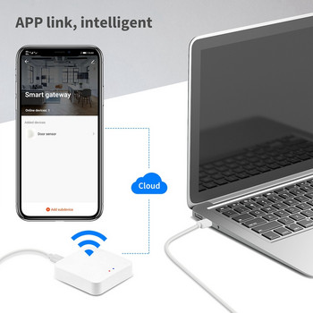 Zigbee Smart Gateway Hub Smart Home Bridge Приложение Smart Life Безжично дистанционно управление Работи с Alexa Google Home