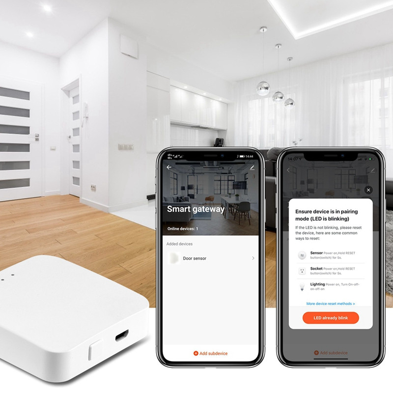 Zigbee Smart Gateway Hub Smart Home Bridge Smart Life APP Telecomanda fără fir funcționează cu Alexa Google Home