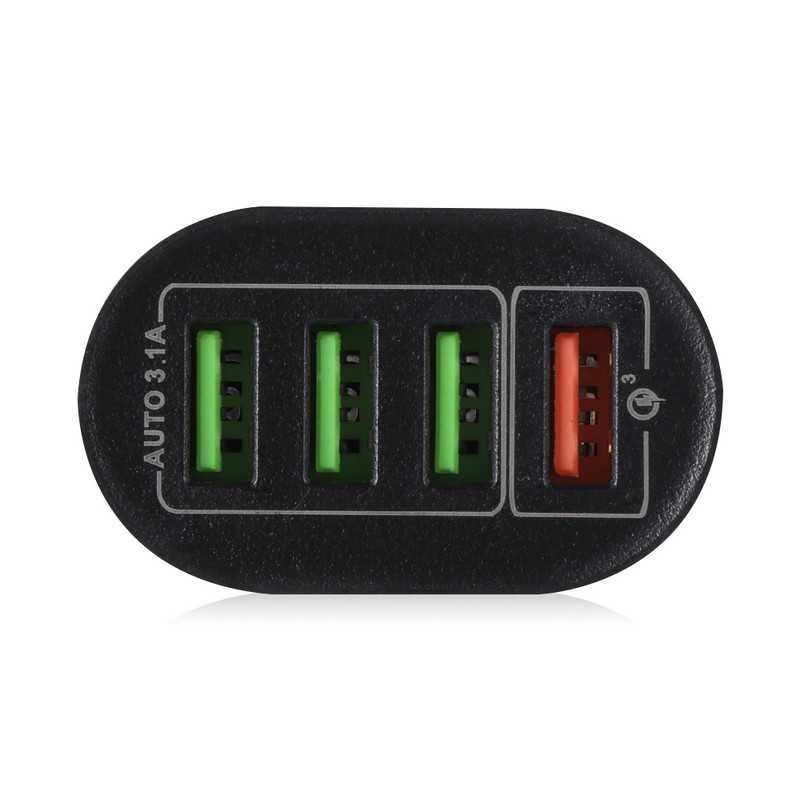 Prenosná 48W 4 USB nabíjačka s konektorom EU/US 5V/3A, rýchlonabíjací adaptér do steny, mobilný telefón pre iPhone, iPad, Mini, Samsung, Xiaomi