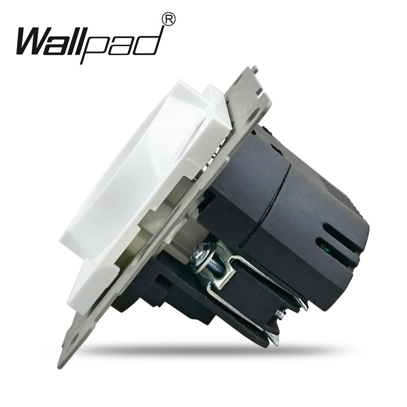 Zásuvka typu C DIY, biela, 220 V, 16 A, štandard EÚ, Schuko, typ C, s USB portami, 5,1 DC, 2,1 A, typ C, pre nástennú podložku do krabice L6