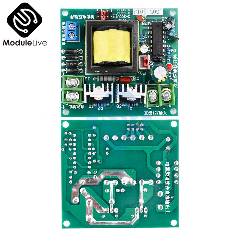 Invertor DC 12v la 110V 220V 280V 150w Baterie de uz casnic de mare putere Invertor Convertor Boost Board Step up Transformator