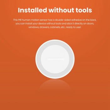 2X Movement Body Sensor Zigbee 3.0 Tuya Mini Smart Human Motion PIR Transducer Smart Life Φως ασύρματης σύνδεσης (C)