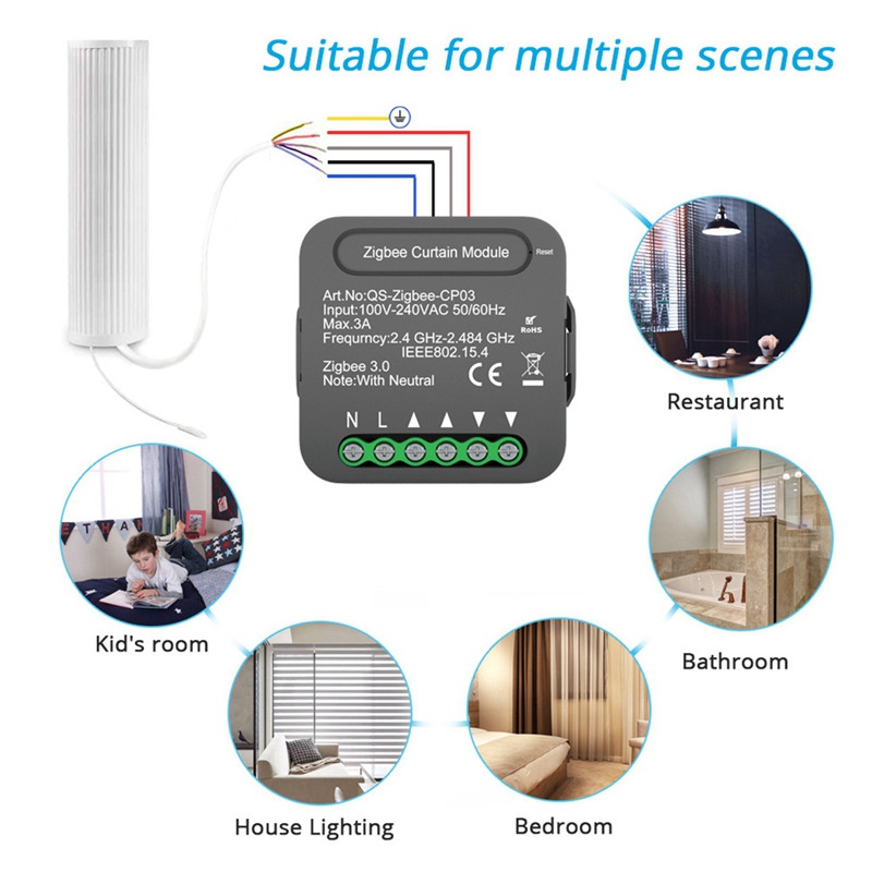 Wifi-CP03 Tuya Modul comutator cortina pentru rulouri jaluzele Motor Smart Home Google Home Control Alexa