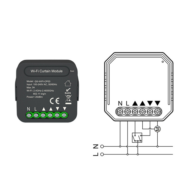Wifi-CP03 Tuya Modul comutator cortina pentru rulouri jaluzele Motor Smart Home Google Home Control Alexa