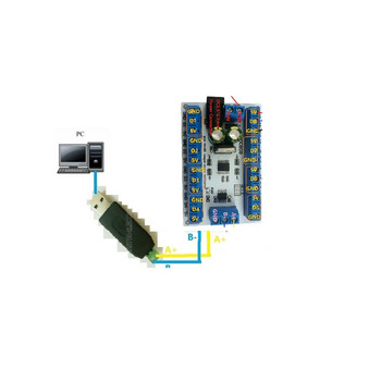 8 канала DS18B20 RS485 Modbus Rtu Температурен сензор Дистанционен монитор за придобиване Цифров термометър Модул Рекордер без хартия