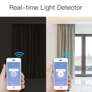 Tuya ZigBee WiFi сензор за светлина Интелигентен домашен интелигентен сензор за осветеност Контрол на връзката Сензор за яркост Интелигентно осветление