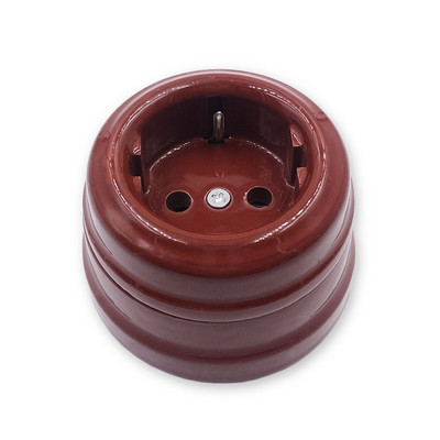 Mājas labiekārtošana Eiropas keramikas elektrības rozetes Fiksēts sēdeklis Keramika EU Strāvas kontaktligzda Melns Balts 16A