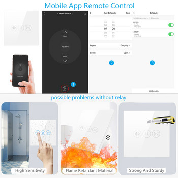 Tuya Smart Switch Ролетни щори за прозорец Домашна автоматизация Ролетна щора Завеса Мотор Електрическо управление, Google Home Alexa