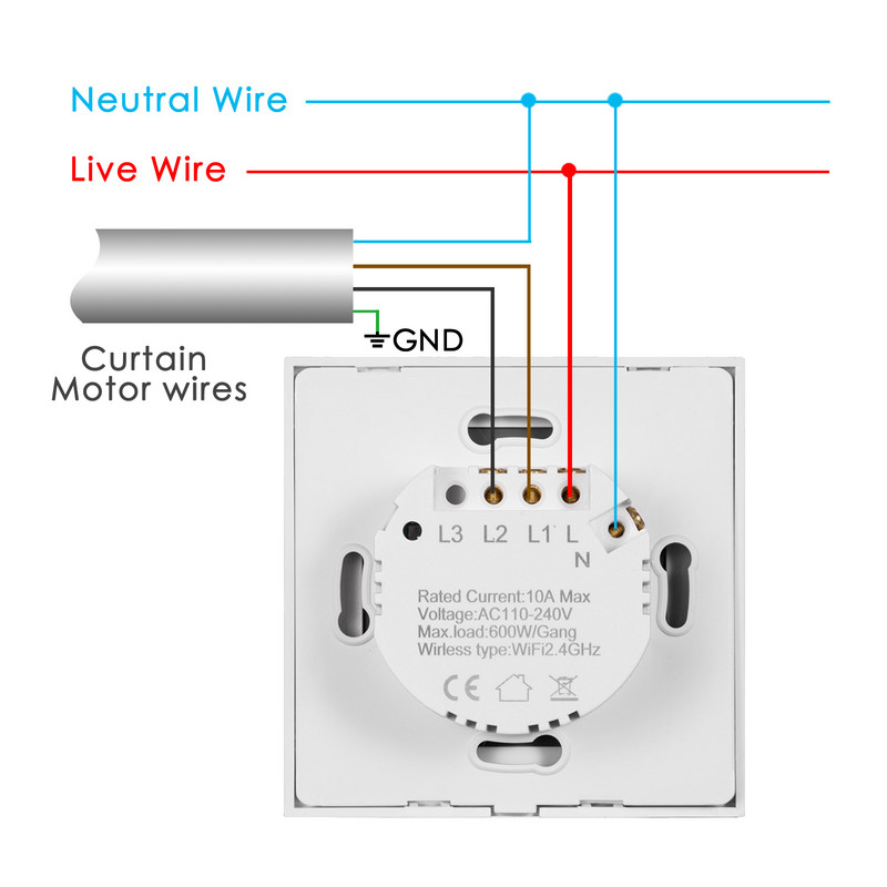 A Tuya WiFi intelligens függönykapcsoló APP vezérlése működik az Alexa Google Home elektromos motoros redőny kapcsolóval