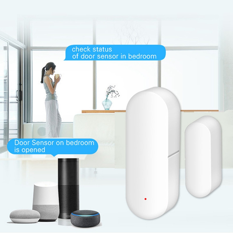 2 durų / langų „Wi-Fi“ valdomų durų 2 jutiklis aptinka išmanųjį jutiklį ir praneša apie atidarymo ir uždarymo pakreipimo kampo vibraciją