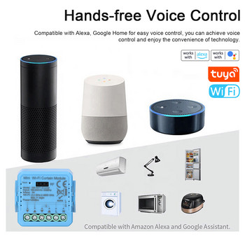 Tu-ya ZigB ee/Wifi SEC02 Smart Curtain Module Home APP Control Compatible Alexa Google Home for Voice Control with Gateways