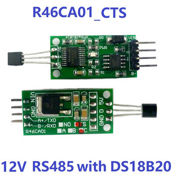 DC 3.7-25V DS18B20 RS485 RS232 TTL Modbus Rtu Температурен сензор Дистанционен монитор за събиране Цифров термометър Модул