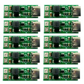 10 buc. Convertor step-up de intrare USB tip C USB femelă DC DC Boost 5V la 6V 9V 12V 15V 24V Modul de alimentare DDTC12UA