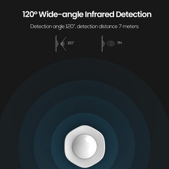 WiFi инфрачервен сензор за човешко тяло Приложение за мобилен телефон Аларма Tuya Тампер аларма Интелигентна защита на домашния живот срещу кражба